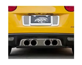 American Car Craft Polished Stainless Steel Billet Style Filler Panel Exhaust Chevrolet Corvette C6 2005-2013