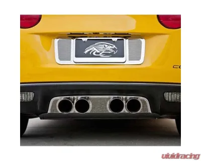 American Car Craft Polished Stainless Steel Billet Style Filler Panel Exhaust Chevrolet Corvette C6 2005-2013 - ACC-042126