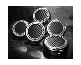 American Car Craft 5Pc Purple Carbon Fiber Auto Trans Engine Fluid Cap Covers Chevrolet Corvette C5 | C6 1997-2013