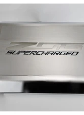 American Car Craft Black Fuse Box Cover w/ Brushed Z06 Top Plate | Polished Stainless Steel Chevrolet Corvette C7 ZO6 2014-2019                                     - ACC-053134-BLK - Image 3