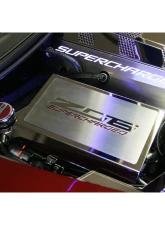 American Car Craft Red Fuse Box Cover w/ Brushed Z06 Top Plate | Polished Stainless Steel Chevrolet Corvette C7 ZO6 2014-2019                                     - ACC-053134-RD - Image 2