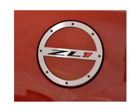 American Car Craft Brushed Fuel Door Cover Chevrolet Camaro ZL1 2012-2019