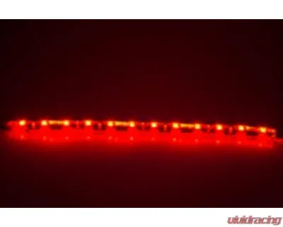 American Car Craft Carbon Fiber Strut Bar Overlay Kit w/ Led Illuminated Supercharged Font Red Cadillac Cts-V 2016-2019 - ACC-123101-RDL