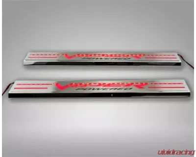 American Car Craft  2pc Red Front Illuminated LED Door Sills Viper Powered Dodge RAM SRT-10 2004-2006 - ACC-131001