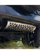 American Car Craft Muffler Cover Brushed Finish Jeep Wrangler JK 2007-2018                                     - ACC-142134 - Image 4