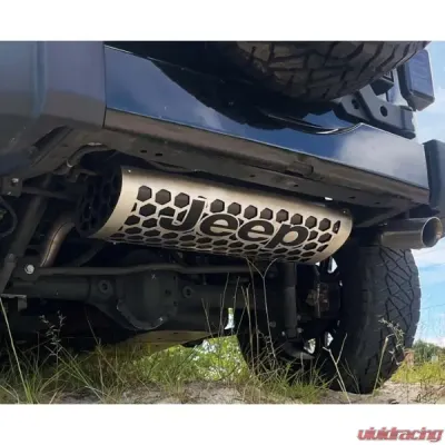 American Car Craft Muffler Cover Brushed Finish Jeep Wrangler JK 2007-2018 - ACC-142134