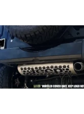 American Car Craft Muffler Cover Brushed Finish Jeep Wrangler JK 2007-2018                                     - ACC-142134 - Image 3