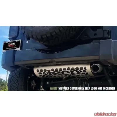 American Car Craft Muffler Cover Brushed Finish Jeep Wrangler JK 2007-2018 - ACC-142134