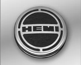 American Car Craft 13Pc Brushed Black HEMI Inlay Deluxe Fluid Shock Tower Cap Covers Dodge Challenger 5.7L 2008-2023