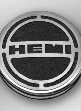 American Car Craft 13Pc Brushed Black HEMI Inlay Deluxe Fluid Shock Tower Cap Covers Dodge Challenger 6.4L 2008-2023                                     - ACC-153052-64BBLK - Image 2