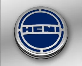 American Car Craft 13Pc Dark Blue Solid HEMI Inlay Deluxe Fluid Shock Tower Cap Covers Dodge Challenger 5.7L 2008-2023