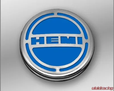 American Car Craft 13Pc Mopar Blue HEMI Inlay Deluxe Fluid Shock Tower Cap Covers Dodge Challenger 6.4L 2008-2023 - ACC-153052-64MBLU