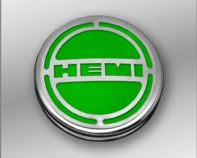 American Car Craft 13Pc Synergy Green Solid HEMI Inlay Deluxe Fluid Shock Tower Cap Covers Dodge Challenger 5.7L 2008-2023