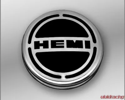 American Car Craft 13Pc Black Solid HEMI Inlay Deluxe Fluid Shock Tower Cap Covers Dodge Challenger 5.7L 2008-2023 - ACC-153052-57SBLK