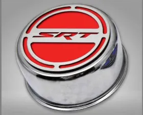 American Car Craft 13Pc Bright Red Solid SRT Inlay Deluxe Fluid Shock Tower Cap Covers Dodge Challenger 5.7L 2008-2023