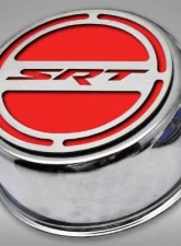 American Car Craft 13Pc Bright Red Solid SRT Inlay Deluxe Fluid Shock Tower Cap Covers Dodge Challenger 6.2L 2008-2023                                     - ACC-153053-62BSRD - Image 3