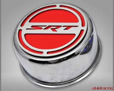 American Car Craft 13Pc Bright Red Solid SRT Inlay Deluxe Fluid Shock Tower Cap Covers Dodge Challenger 6.2L 2008-2023 - ACC-153053-62BSRD