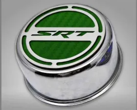 American Car Craft 13Pc Green Carbon Fiber SRT Inlay Deluxe Fluid Shock Tower Cap Covers Dodge Challenger 5.7L 2008-2023