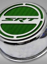 American Car Craft 13Pc Green Carbon Fiber SRT Inlay Deluxe Fluid Shock Tower Cap Covers Dodge Challenger 5.7L 2008-2023                                     - ACC-153053-57GRN - Image 3