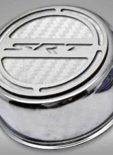 American Car Craft 13Pc White Carbon Fiber SRT Inlay Deluxe Fluid Shock Tower Cap Covers Dodge Challenger 6.2L 2008-2023                                     - ACC-153053-62WHT - Image 3