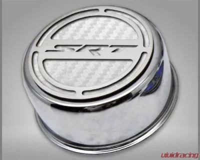American Car Craft 13Pc White Carbon Fiber SRT Inlay Deluxe Fluid Shock Tower Cap Covers Dodge Challenger 6.2L 2008-2023 - ACC-153053-62WHT