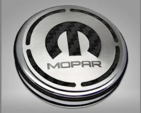 American Car Craft 13Pc Black Carbon Fiber Mopar Inlay Deluxe Fluid Shock Tower Cap Covers Dodge Challenger 3.6L 2008-2023