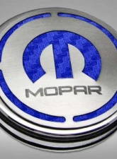 American Car Craft 13Pc Blue Carbon Fiber Mopar Inlay Deluxe Fluid Shock Tower Cap Covers Dodge Challenger 6.4L 2008-2023                                     - ACC-153054-64BLU - Image 3