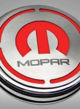 American Car Craft 13Pc Bright Red Solid Mopar Inlay Deluxe Fluid Shock Tower Cap Covers Dodge Challenger 3.6L 2008-2023                                     - ACC-153054-36BSRD - Image 3