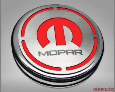 American Car Craft 13Pc Bright Red Solid Mopar Inlay Deluxe Fluid Shock Tower Cap Covers Dodge Challenger 3.6L 2008-2023 - ACC-153054-36BSRD