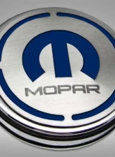 American Car Craft 13Pc Dark Blue Solid Mopar Inlay Deluxe Fluid Shock Tower Cap Covers Dodge Challenger 3.6L 2008-2023                                     - ACC-153054-36DBLU - Image 3