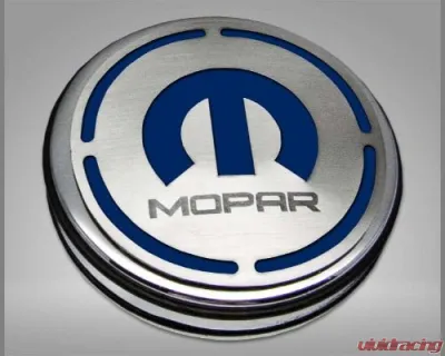 American Car Craft 13Pc Dark Blue Solid Mopar Inlay Deluxe Fluid Shock Tower Cap Covers Dodge Challenger 3.6L 2008-2023 - ACC-153054-36DBLU