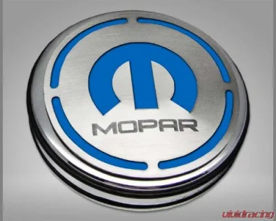 American Car Craft 13Pc Mopar Blue Inlay Deluxe Fluid Shock Tower Cap Covers Dodge Challenger 6.1L 2008-2023 - ACC-153054-61MBLU