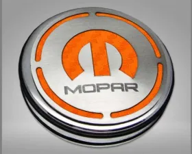 American Car Craft 13Pc Orange Carbon Fiber Mopar Inlay Deluxe Fluid Shock Tower Cap Covers Dodge Challenger 3.6L 2008-2023