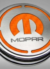 American Car Craft 13Pc Orange Carbon Fiber Mopar Inlay Deluxe Fluid Shock Tower Cap Covers Dodge Challenger 6.2L 2008-2023                                     - ACC-153054-62ORG - Image 3