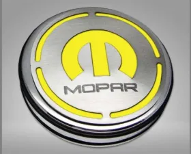 American Car Craft 13Pc Yellow Solid Mopar Inlay Deluxe Fluid Shock Tower Cap Covers Dodge Challenger 3.6L 2008-2023
