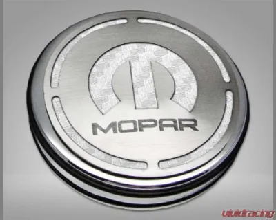 American Car Craft 13Pc White Carbon Fiber Mopar Inlay Deluxe Fluid Shock Tower Cap Covers Dodge Challenger 5.7L 2008-2023 - ACC-153054-57WHT