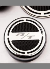American Car Craft 13Pc Black Carbon Fiber RT Inlay Deluxe Fluid Shock Tower Cap Covers Dodge Challenger 2008-2023                                     - ACC-153055-57BLK - Image 3