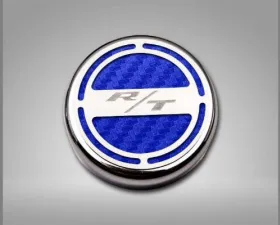 American Car Craft 13Pc Blue Carbon Fiber RT Inlay Deluxe Fluid Shock Tower Cap Covers Dodge Challenger 2008-2023