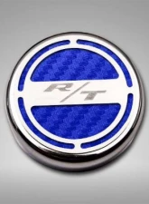 American Car Craft 13Pc Blue Carbon Fiber RT Inlay Deluxe Fluid Shock Tower Cap Covers Dodge Challenger 2008-2023                                     - ACC-153055-57BLU - Image 3