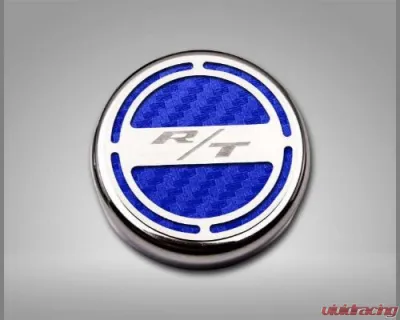 American Car Craft 13Pc Blue Carbon Fiber RT Inlay Deluxe Fluid Shock Tower Cap Covers Dodge Challenger 2008-2023 - ACC-153055-57BLU