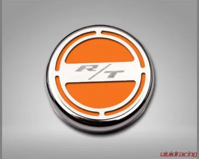 American Car Craft 13Pc HEMI Orange RT Inlay Deluxe Fluid Shock Tower Cap Covers Dodge Challenger 2008-2023 - ACC-153055-57HORG