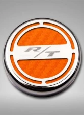 American Car Craft 13Pc Orange Carbon Fiber RT Inlay Deluxe Fluid Shock Tower Cap Covers Dodge Challenger 2008-2023                                     - ACC-153055-57ORG - Image 3