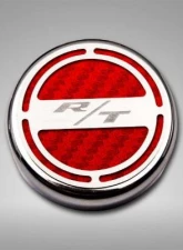 American Car Craft 13Pc Red Carbon Fiber RT Inlay Deluxe Fluid Shock Tower Cap Covers Dodge Challenger 2008-2023                                     - ACC-153055-57RD - Image 3