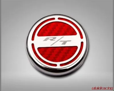 American Car Craft 13Pc Red Carbon Fiber RT Inlay Deluxe Fluid Shock Tower Cap Covers Dodge Challenger 2008-2023 - ACC-153055-57RD