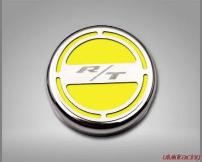 American Car Craft 13Pc Yellow Solid RT Inlay Deluxe Fluid Shock Tower Cap Covers Dodge Challenger 2008-2023 - ACC-153055-57SYLW