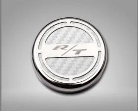 American Car Craft 13Pc White Carbon Fiber RT Inlay Deluxe Fluid Shock Tower Cap Covers Dodge Challenger 2008-2023