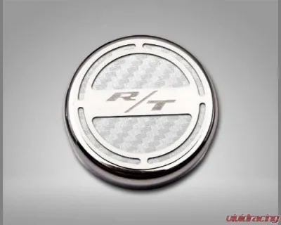 American Car Craft 13Pc White Carbon Fiber RT Inlay Deluxe Fluid Shock Tower Cap Covers Dodge Challenger 2008-2023 - ACC-153055-57WHT