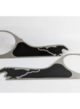 American Car Craft 2Pc Brushed Finish Pony Style Carbon Fiber Door Guards Ford Mustang 2015-2020                                     - ACC-271075 - Image 6