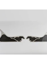 American Car Craft 2Pc Brushed Finish Pony Style Carbon Fiber Door Guards Ford Mustang 2015-2020                                     - ACC-271075 - Image 2