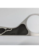 American Car Craft 2Pc Brushed Finish Pony Style Carbon Fiber Door Guards Ford Mustang 2015-2020                                     - ACC-271075 - Image 3
